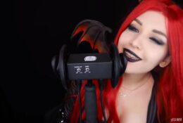 ASMR KittyKlaw lewd Demon Ear Licking Patreon Video