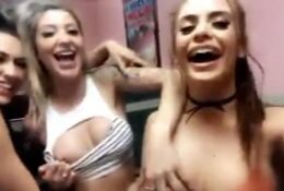 Allison Parker, Rainey James & Austin Reign Having Fun in the Restaurant Bathroom Video Leak