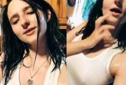 AftynRose ASMR Nude See Through Wet Shirt Snapchat Short Video