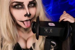 KittyKlaw ASMR Skeleton Licking & Mouth Sounds