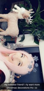 Belle Delphine Christmas Cosplay Snapchat Leaked