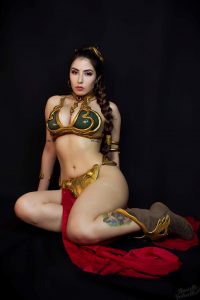 Danielle Vedovelli Slave Leia Cosplay