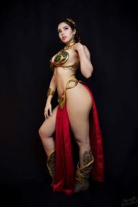 Danielle Vedovelli Slave Leia Cosplay