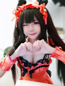 Sally-Dorasnow Patreon Kurumi Valentine Cosplay