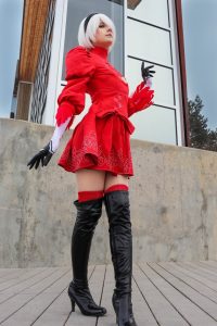 Meggii Cosplay 2B Red (Nier Automata)