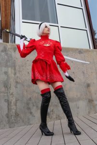 Meggii Cosplay 2B Red (Nier Automata)