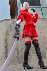 Meggii Cosplay 2B Red (Nier Automata)