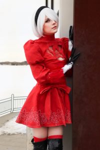 Meggii Cosplay 2B Red (Nier Automata)