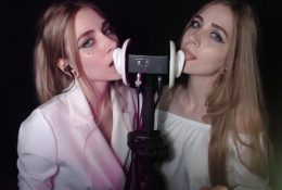 ASMR Kotya Twin Ear Licking Patreon Video