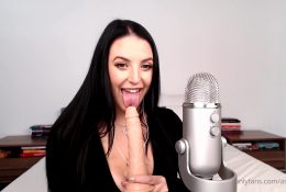 Angela White ASMR JOI Dildo Blowjob Video Leaked