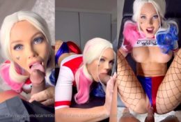 ScarlettKissesXO Harley Quinn Cosplay Sextape Video Leaked