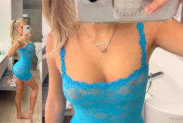 Breckie Hill Blue Lingerie Nude See Through Video Leaked