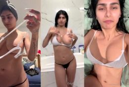 Mia Khalifa Post Shower Dressing Tease OnlyFans Video