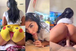 Emily Rinaudo Gamer Girl POV Blowjob Sex Video Leaked